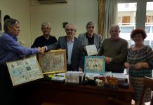 Συνάδελφος δώρισε τέσσερα χειροποίητα έργα στον Σύλλογο